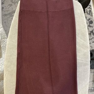 Burgundy Express Pencil Skirt
